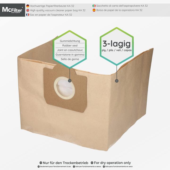 Actual product image Mc Filter Bag set with filter