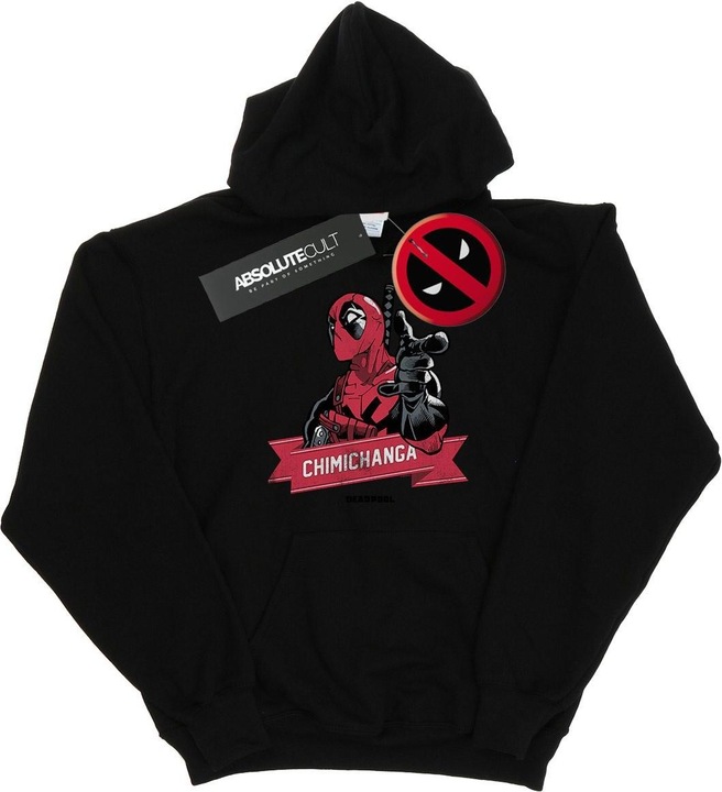 Immagine prodotto Deadpool Chimichanga Finger Felpa con Cappuccio Uomo (3XL)