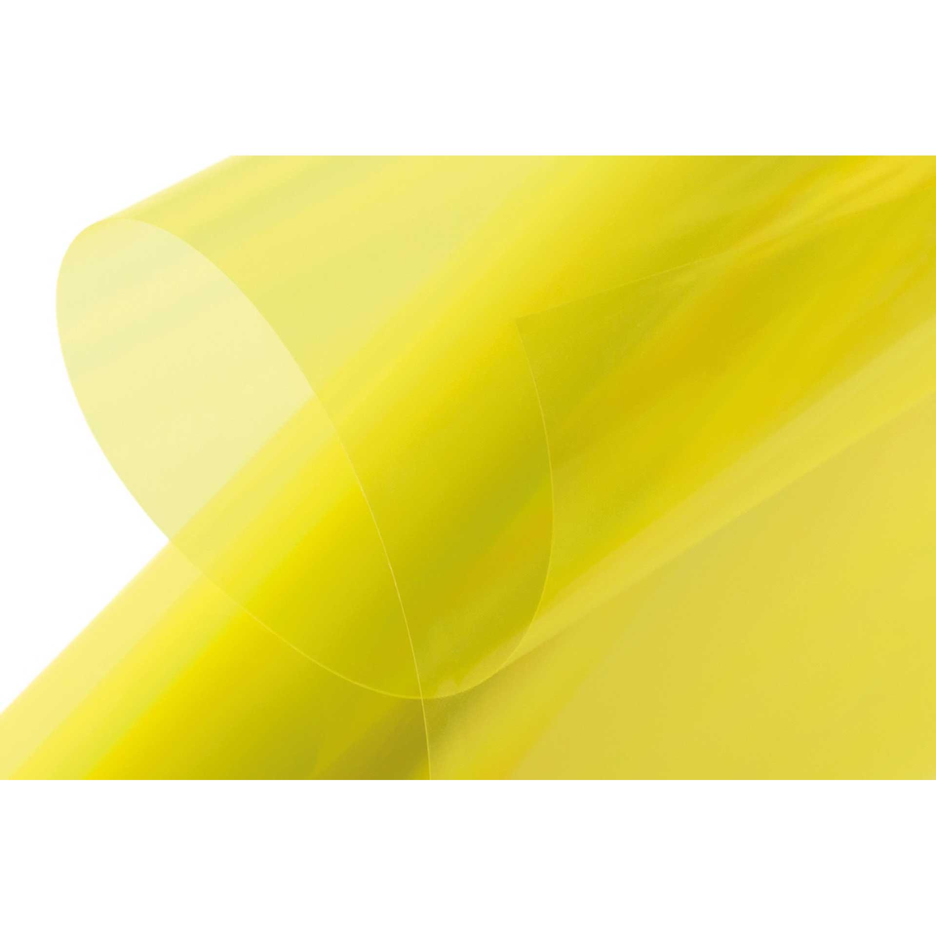Kavan Bügelfolie transparent hellgelb 2 Meter, Breite 64cm