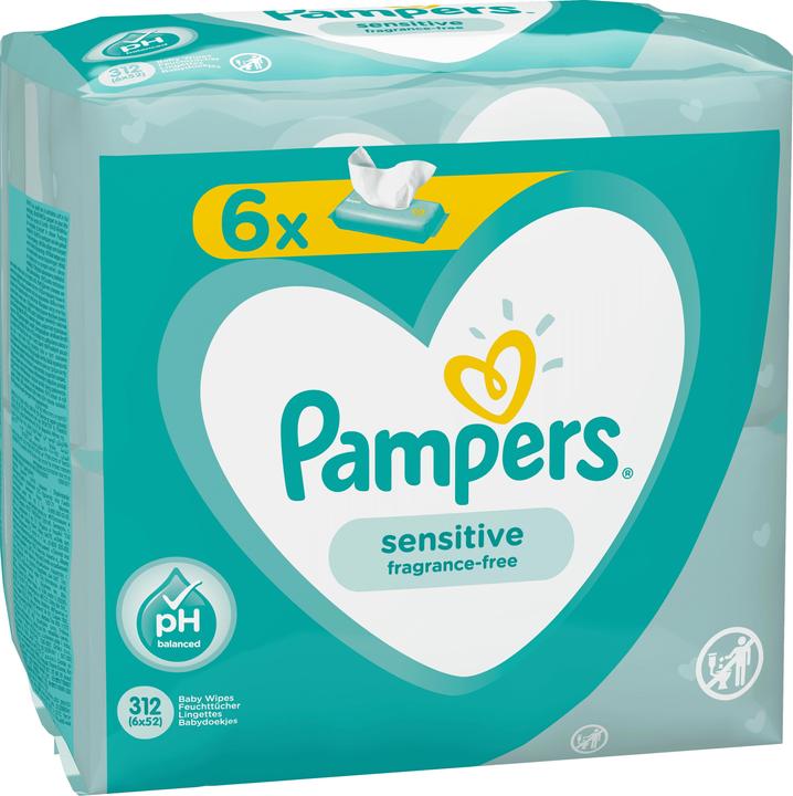 Actual product image Pampers Sensitive (312 Piece)