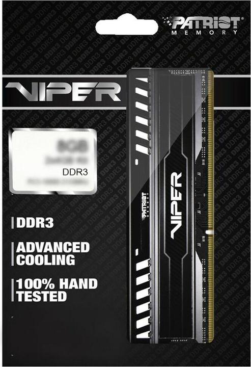 Produktbild Patriot Viper 3 Series Black Mamba Edition (2 x 4GB, 1600 MHz, DDR3-RAM, DIMM)
