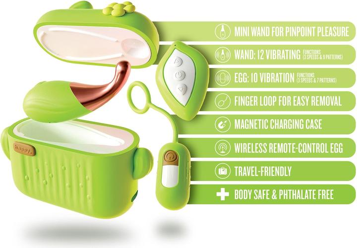 Produktbild Blush Play with Me Blooming Bliss 4 Piece Set - Mini Clitoral Massage Wand & Egg Vibrator with Wirel