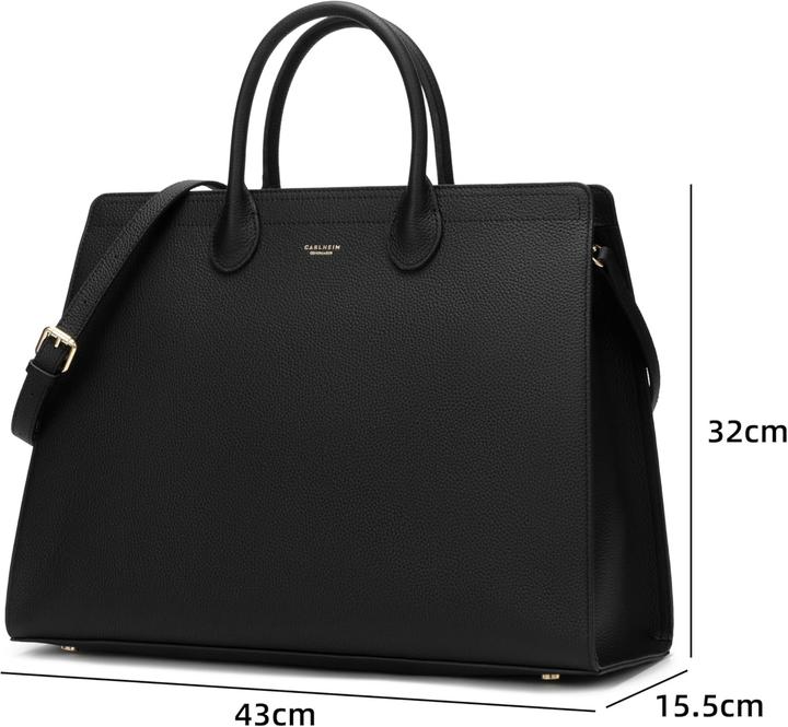 Produktbild Carlheim Elise Handtasche aus echtem Leder, wasserdicht und funktional