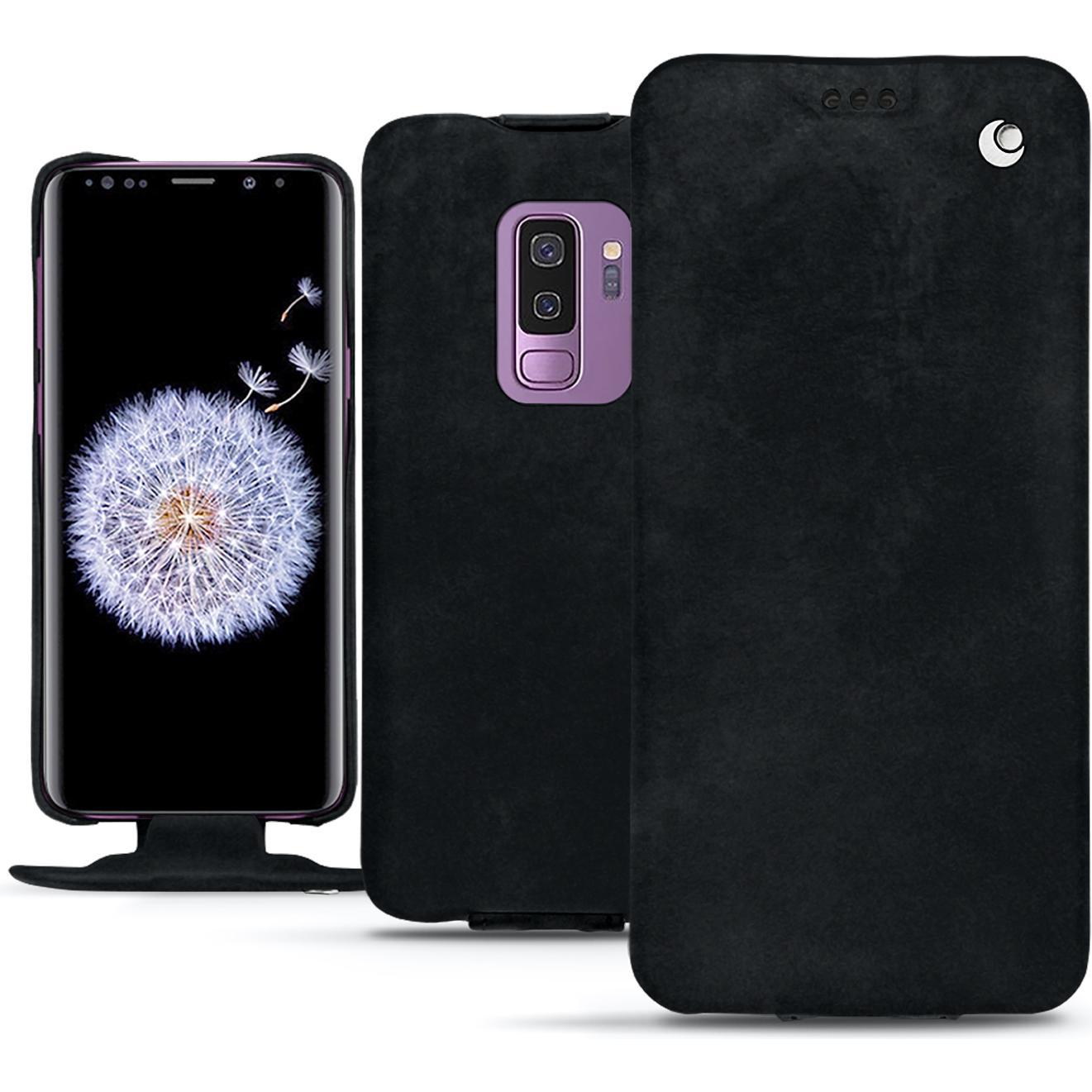 Thumbnail - Noreve Lederschutzhülle vertikal (Samsung Galaxy S9+), Smartphone Hülle, Schwarz