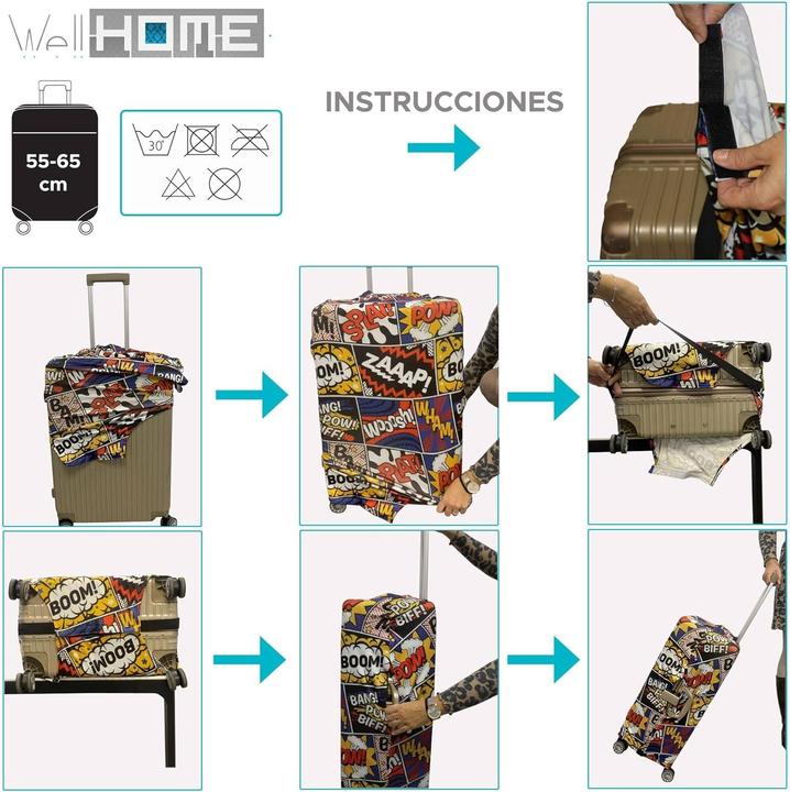 Actual product image Well Home Suitcase Trolley