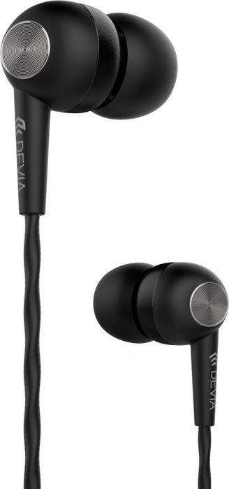 Devia Kintone Headset V2 (3.5mm) black (No noise cancellation, Cable)