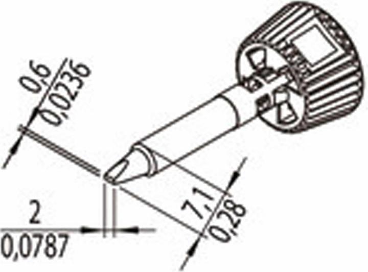 Productafbeelding 0142CDLF20/SB Soldeerstift Tipgrootte 2 mm Inhoud 1 st. (Soldeerstift)