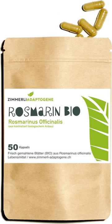 Produktbild Zimmerli Adaptogene Rosmarin Kapseln (BIO) 50 Kapseln (1 Stück, Kapseln, 25 g)