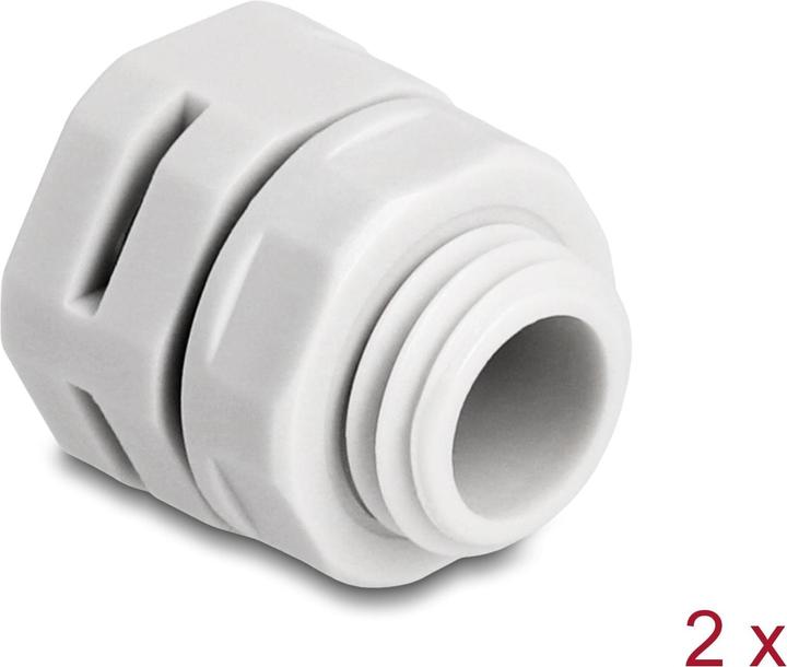 Actual product image Delock Cable gland M12, gray 2 pieces