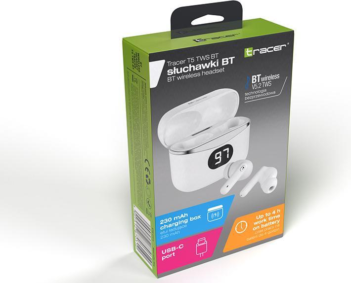 Productafbeelding Tracer Hoofdtelefoon T5 TWS BT (ANC, 3 h, Draadloze)