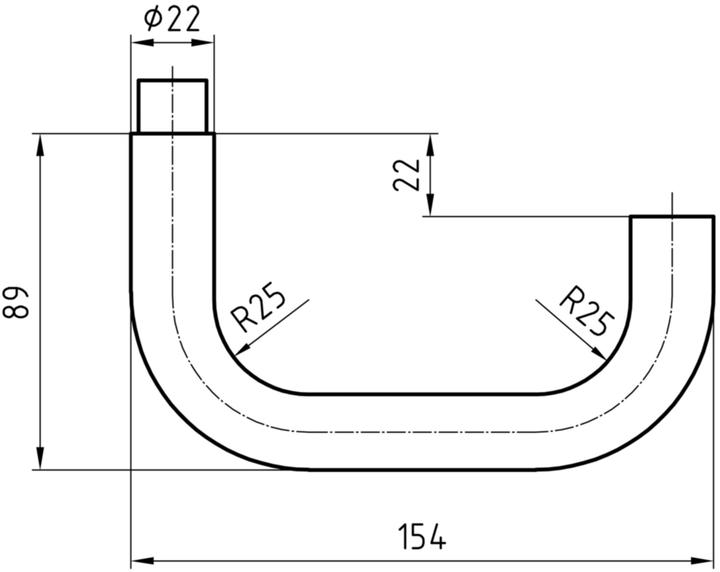 Immagine prodotto Glutz Maniglia p.porta 5154 paio,CrNi op (Maniglia della porta)