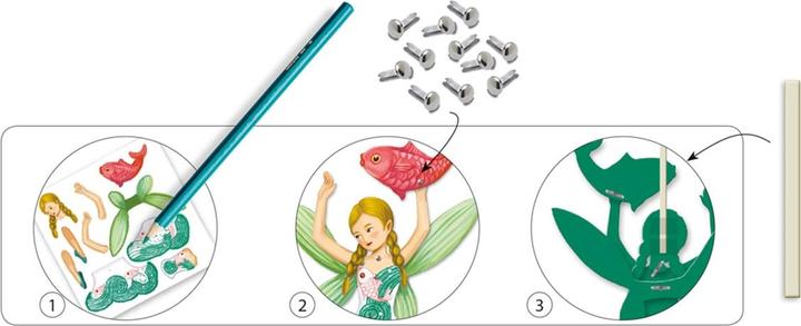 Actual product image Djeco Jumping jacks to color fairies