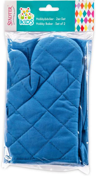 Produktbild Städter Tablier et gant pour enfant - Bleu (2pcs)