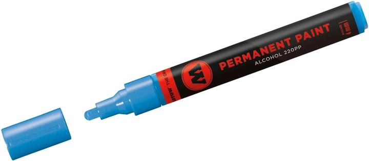 Actual product image Molotow Brand 220PP refillable 4mm shock blue medium (shock blue medium, 4 mm, 1 x)