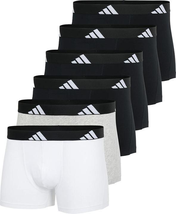 adidas 6er Pack Active Flex Cotton Retro Short / Pant (L, 6er Pack)