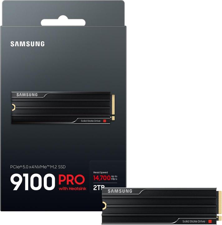 Produktbild Samsung 9100 PRO mit Heatsink (2000 GB, M.2 2280)