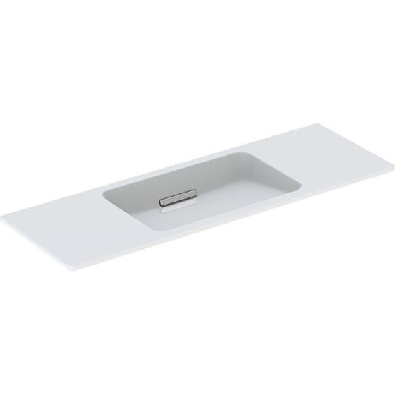 Geberit, Waschbecken, One Waschtisch schwebendes Design, ohne Hahnloch, mit Überlauf, 1200x400mm, 500392 (400 mm, 1200 m...