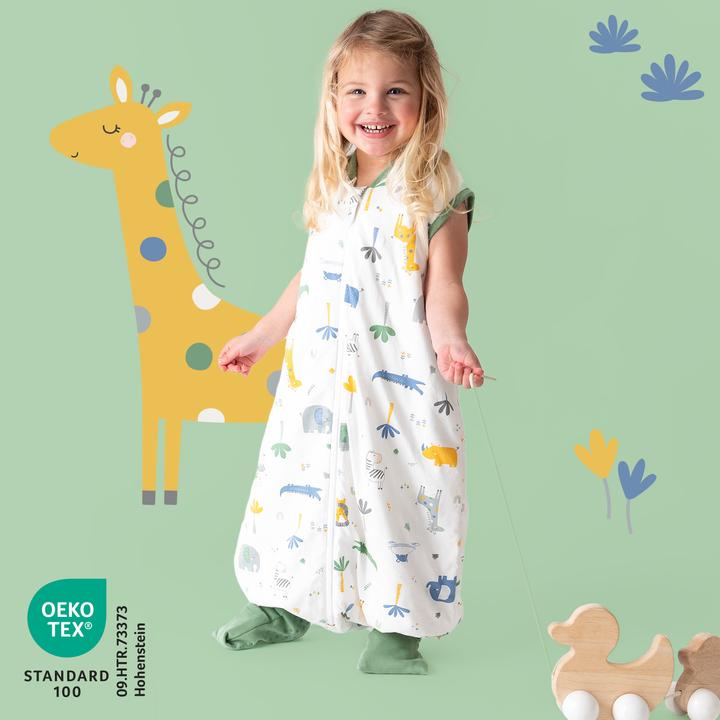 Actual product image Schlummersack Sleeping Bag with Feet & Foldable Feet Covers - 1.0 TOG (60 cm, 1.0 TOG, Spring, Autumn)