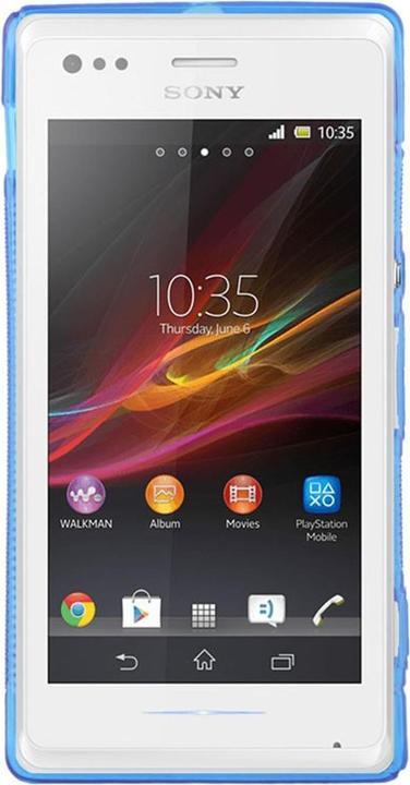 Actual product image König Design Mobile phone cover TPU protective cover for Sony Xperia M C1904 C1905 blue