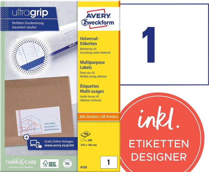 Produktbild Avery Universal-Etiketten