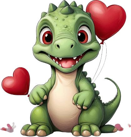 Bügelbilder Bügelbild süsser Dino (1 Stk.)