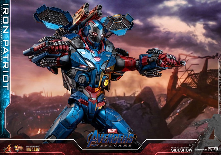 Actual product image Hot Toys Avengers Endgame "Iron Patriot" 1/6 Scale Figure