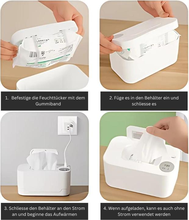 Produktbild Milkii Feuchttuch-Wärmer mit USB-Kabel