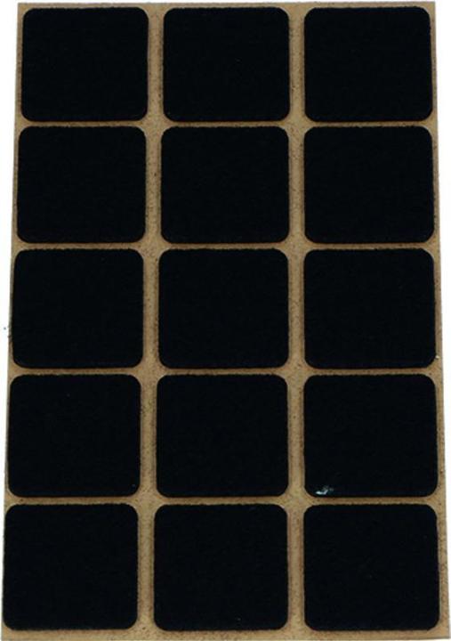 OK-Line Viltglijders vierkant, zelfklevend (Vilten glijders, 15 Pcs.)