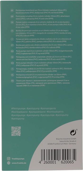 Produktbild Fröhle Realistische Penispumpe