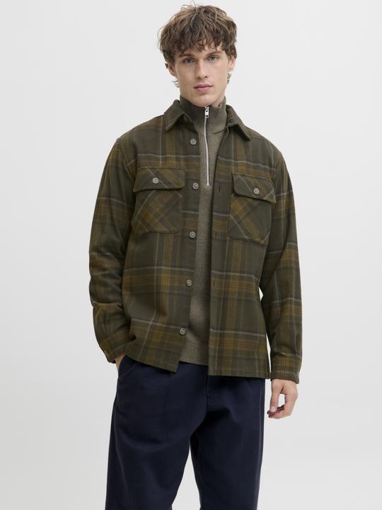 Produktbild Jack & Jones Jprrayle Melange Check L/S Overshirt Sn (S)