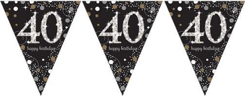 Actual product image Amscan Girlande 40 Jahre "Fröhlicher Geburtstag" (1 pcs.)