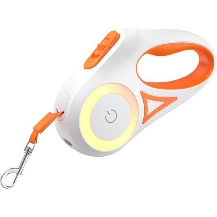 Comparer les prix de Rojeco 3M Automatic Retractable Dog Leash (orange) (Chat, Chien, Promenade), Collier + laisse