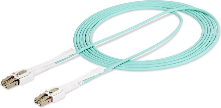 Produktbild StarTech com Cavo in fibra ottica multimodale OM4 LC a LC (UPC) con linguette push-pull, 3m, 50/125µ (CAT7, 3 m)
