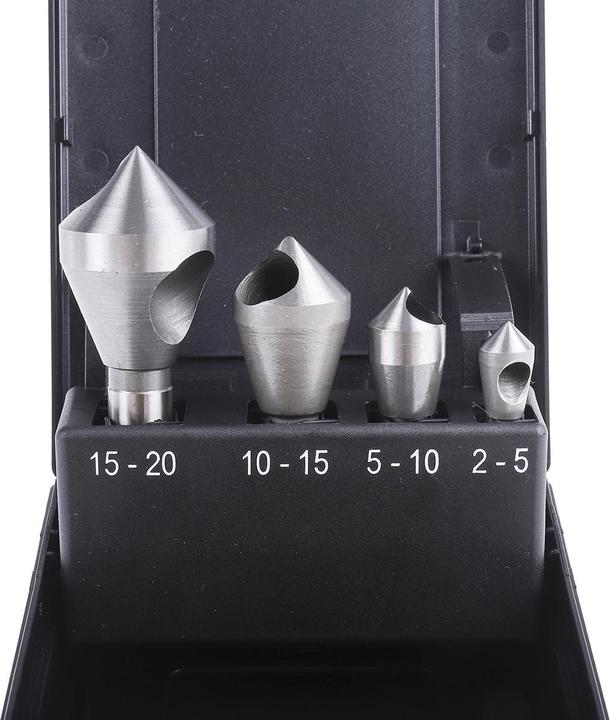 Actual product image Exact Cross hole countersink set 4 pieces 10 (5, 10, 15, 20 mm)