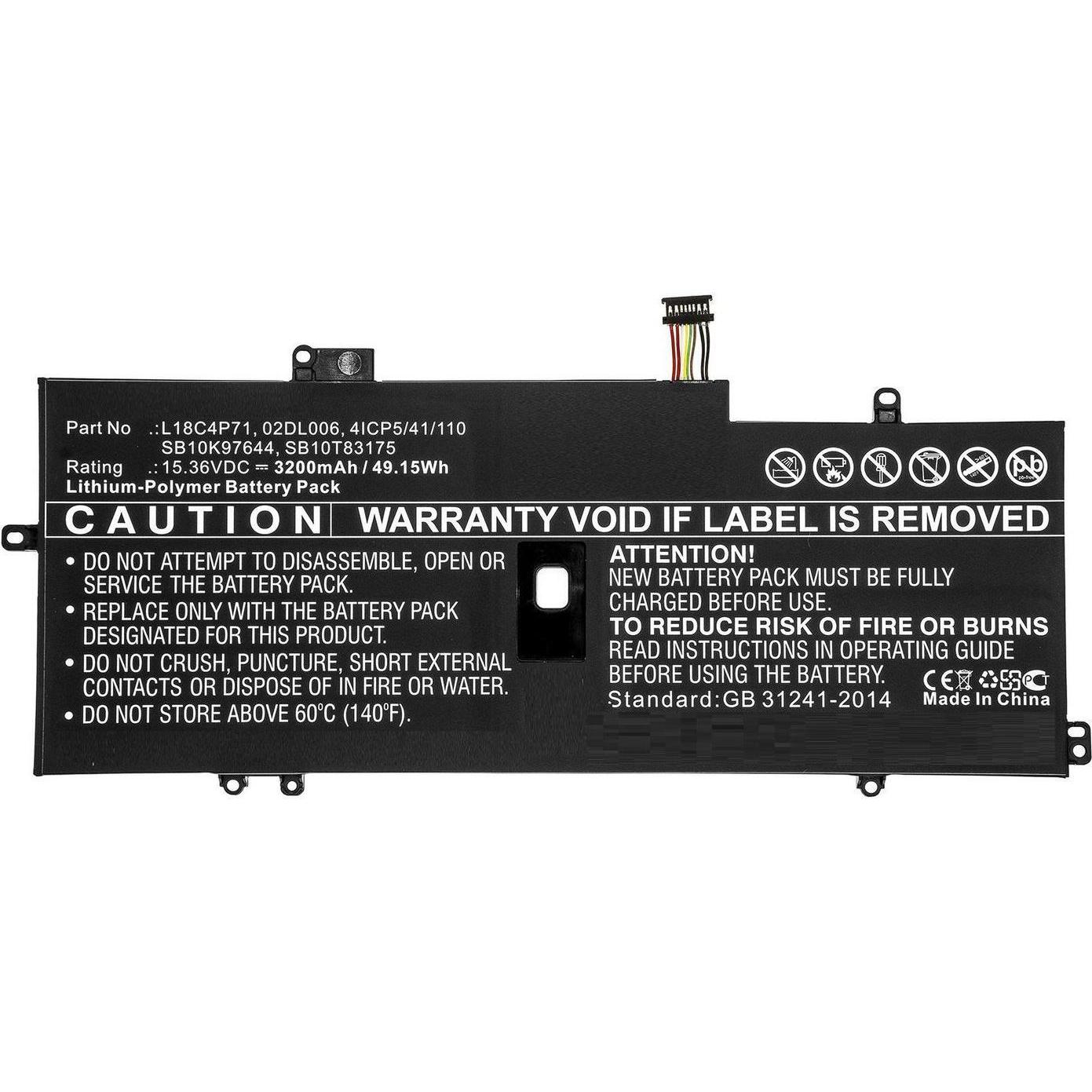 CoreParts Laptop Battery for Lenovo (3200 mAh), Notebook Akku, Schwarz