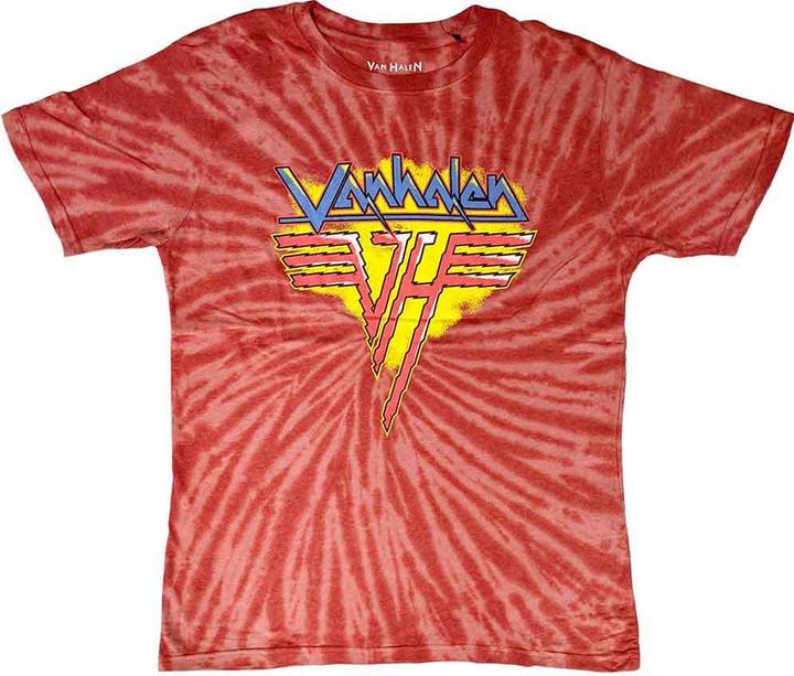 Produktbild Van Halen Unisex Jagged Logo Wash T-Shirt Red L (L)