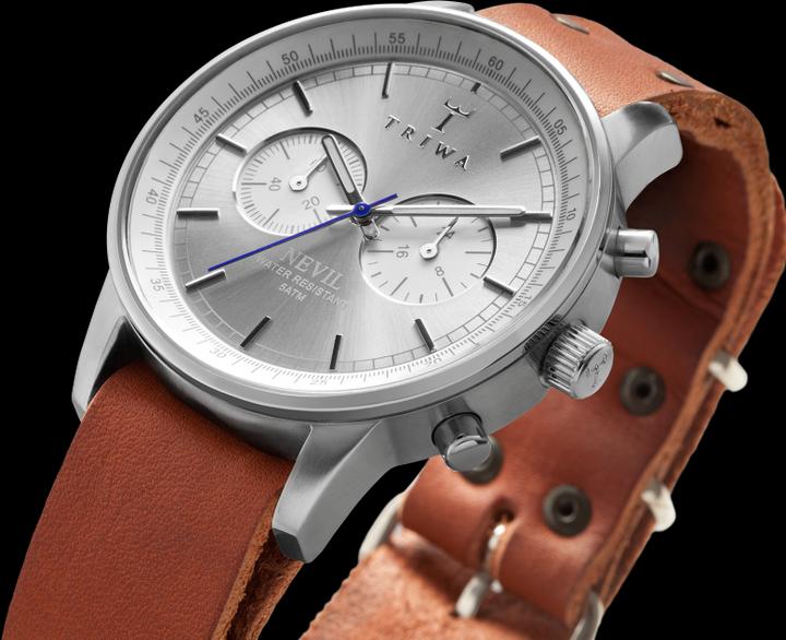 Produktbild Triwa Stirling Nevil Brown Nato (Analoguhr, Chronograph, 42 mm)