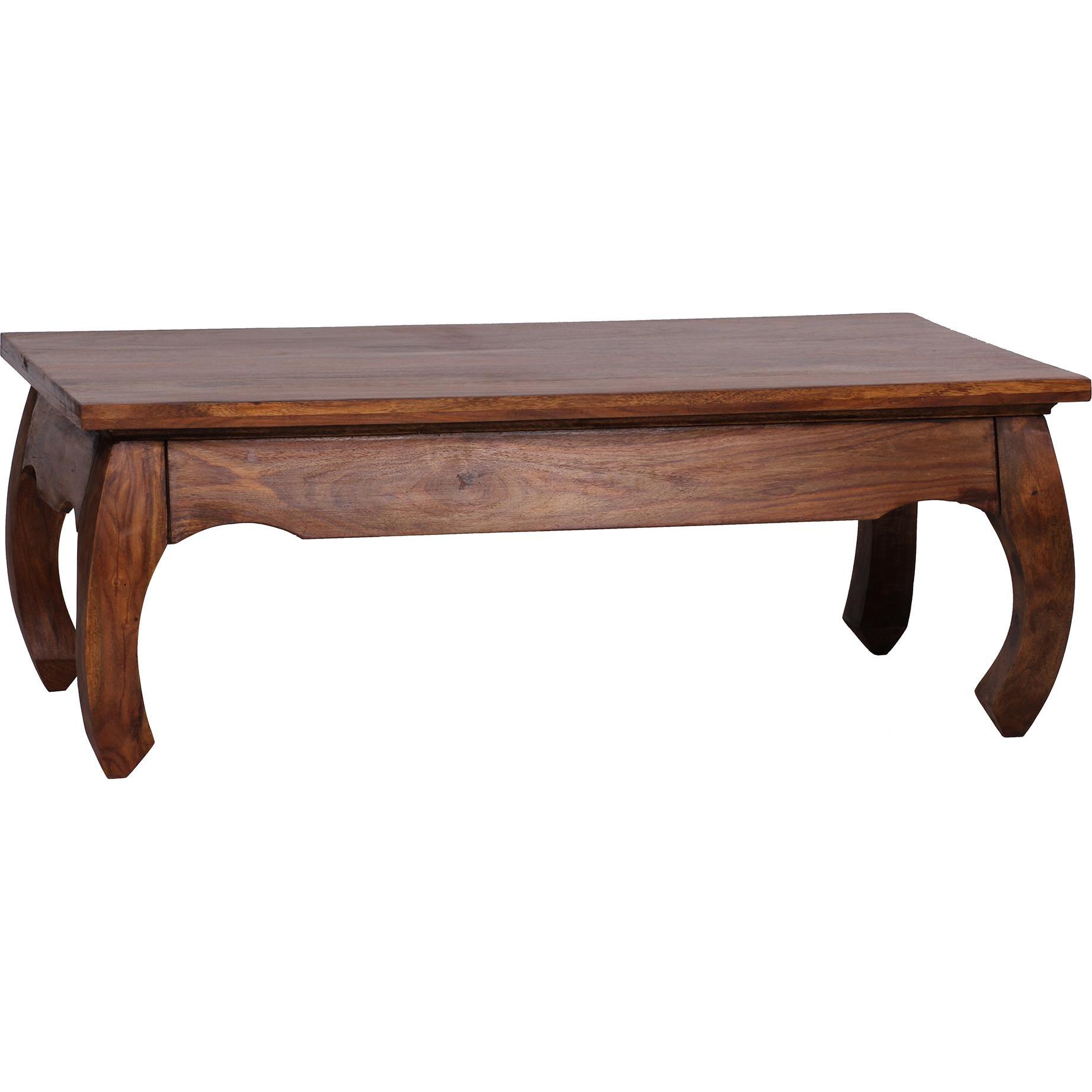 FineBuy, Couchtisch + Beistelltisch, Couchtisch Braun (110 x 60 x 40 cm)
