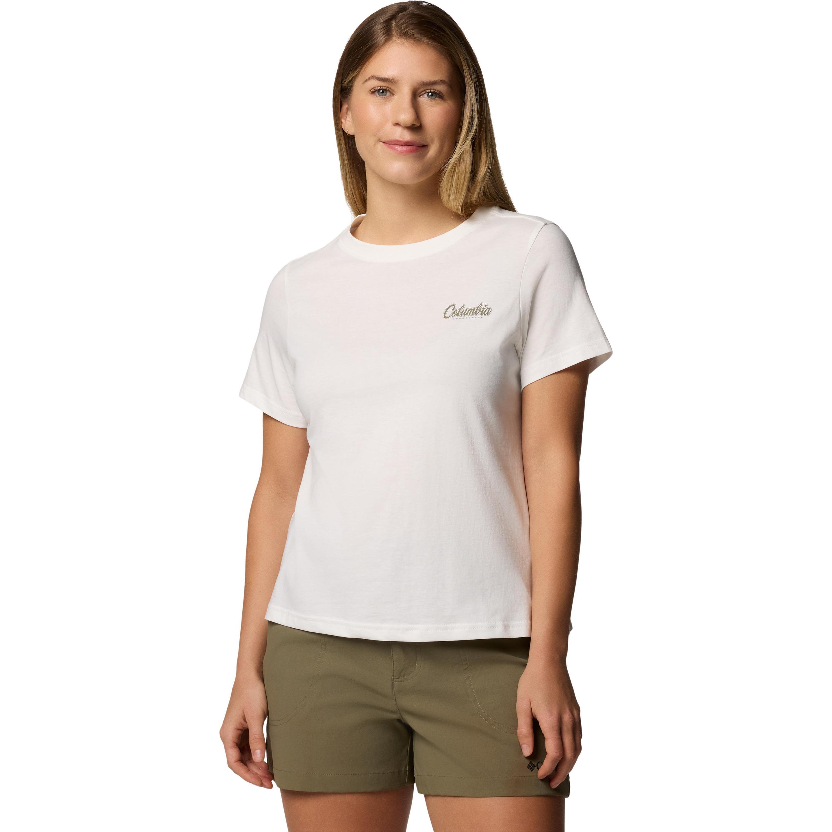 Columbia, Damen, Shirt, Rolling Bend™ Graphic SS, Weiss, (L)