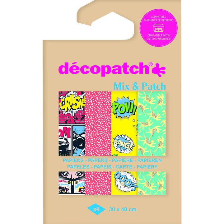 Produktbild Décopatch Bastelpapier DP039C 30 x 40 cm, 4 Blatt (35 g/m², 4 x)