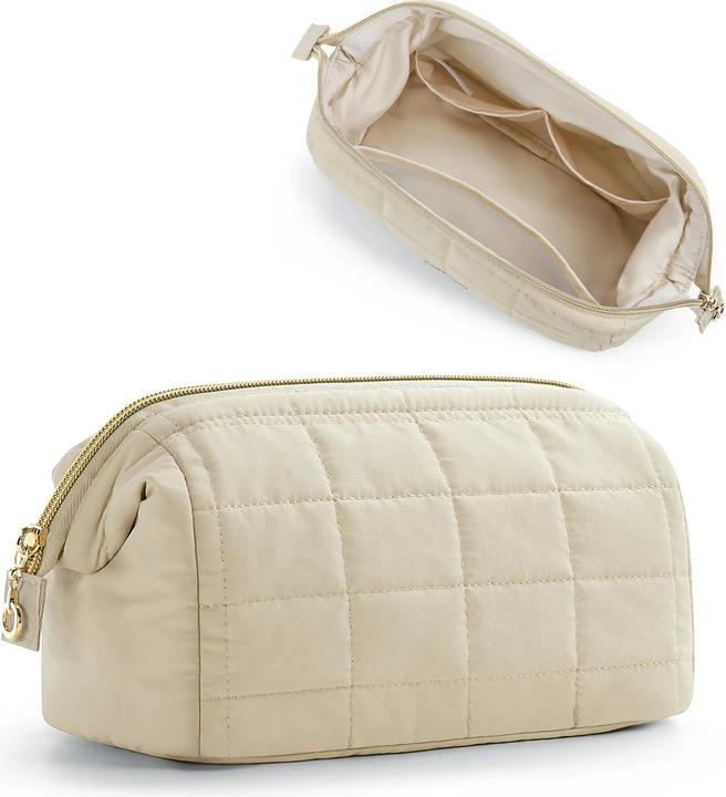 Immagine prodotto Only-Bags.Store Borsa per cosmetici organizzatore di trucchi con apertura ampia borsa da viaggio accessori da