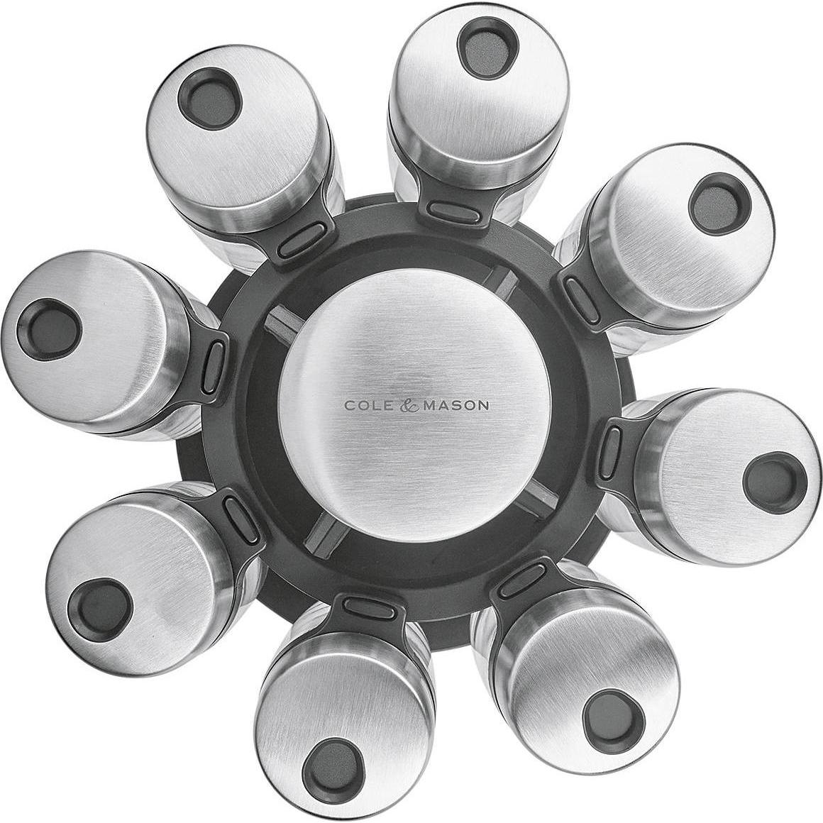 Thumbnail - Cole & Mason 8 potjes -, Küchen Organizer, Silber