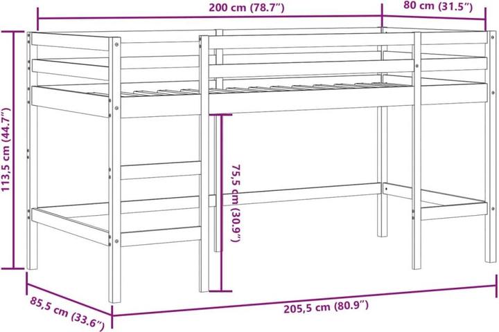 Produktbild vidaXL Idette (80 x 200 cm)
