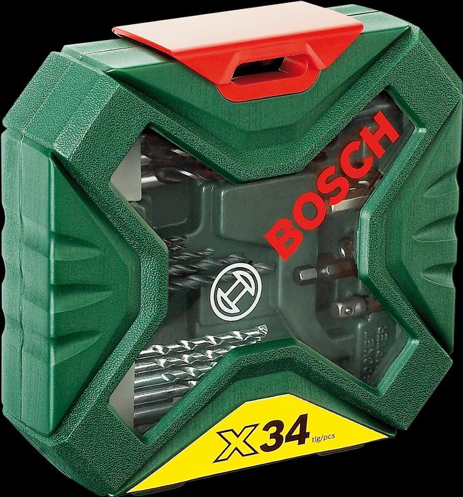 Actual product image Bosch Zubehör X - Line Classic drill and bit set 34 pieces (6 mm, 5.5 mm, 7 mm, 3 mm, 5 mm, 8 mm, 2 mm, 4 mm)