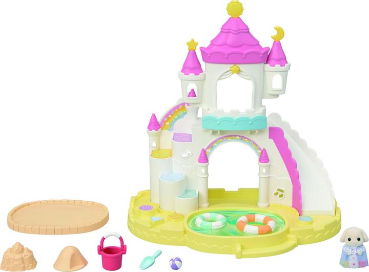 Produktbild Sylvanian Families Erlebniskindergarten Sandkasten und Pool mit Figur