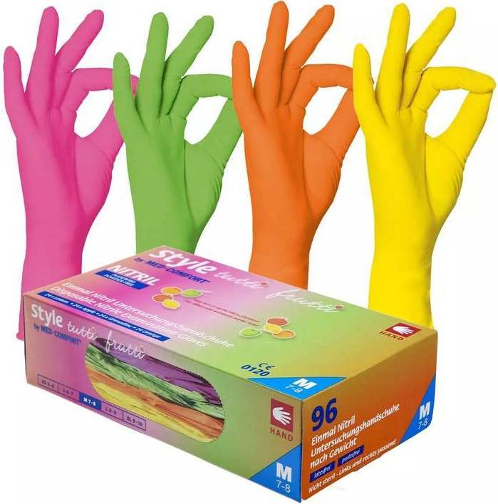 Produktbild Style Tuttifrutti Nitrilhandschuhe Farbmix Small (S)