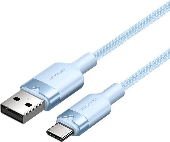 Actual product image Vention USB 2.0 A to USB-C 3A cable CTNLF 1M (blue) (1 m, USB 2.0, 60 W)