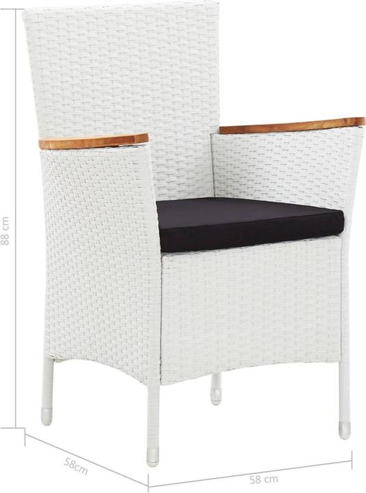 Produktbild vidaXL Gartentisch und Gartenstuhl (90 x 90 x 75 cm)