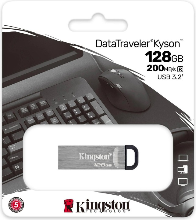 Immagine prodotto Kingston DataTraveler Kyson (128 GB, USB-A, USB 3.1)