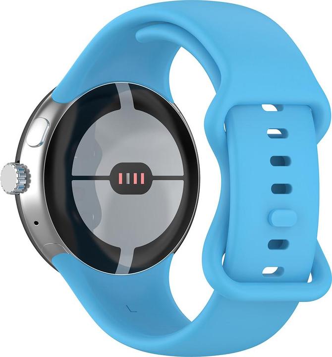 Techsuit - Watchband (W031) - Google Pixel Watch / Watch 2 / Watch 3 41mm - Light Blue (Silicone)
